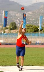 David Casinos, lanzando en los Juegos Paralmpicos de Atenas 2004