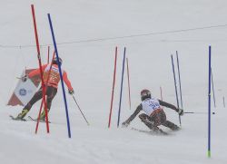 Gabriel Gorce y Arnau Ferrer en el eslalon de la supercombinada.