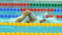 Sebastin Rodrguez en la final de los 200 metros libre.