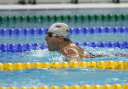 Pablo Cimadevila en los 200 metros estilos.