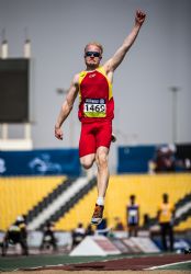 Ivn Cano, plata salto de longitud T13 Mundial Doha 2015