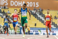 Deliber Rodrguez, 400m T20, Plata Mundial Atletismo Doha 2015