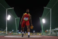 Kim Lopez Plata lanzamiento de disco T12 Mundial Atletismo Doha 2015