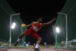 Kim Lopez Plata lanzamiento de disco T12 Mundial Atletismo Doha 2015