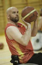 Carlos Vera, jugador baloncesto en silla de ruedas