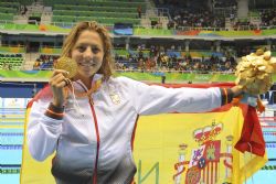 Medalla de oro 400 Estilo libre categoria S9 Nuria Marques