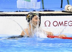 Nuria Marqus logr la medalla de oro en la prueba de Natacin de 400 metros libre, clase S9, tras parar el crono en 4''42''''56