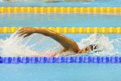 Michelle Alonso, en la prueba de 200 libres.