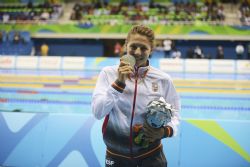 Nuria Marques medalla de plata en 100m espalda S9