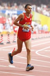 Jos Antonio Castilla durante la maratn.