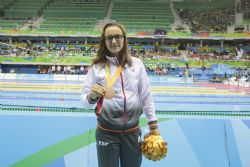 Medalla de bronce en la prueba de 50m estilo libre. Categoria S12