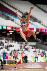 Sara Martnez, medalla de plata en salto de longitud T12 en el Campeonato del Mundo de Atletismo Paralmpico Londres 2017