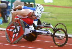 Roger Puigb en el Mundial de Atletismo de Assen 2006.