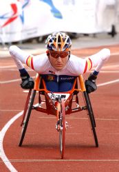 Santiago Sanz en el Mundial de Atletismo de Assen 2006.