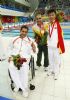 Pablo Cimadevila  con la medalla de bronce en los 200 metros estilos.