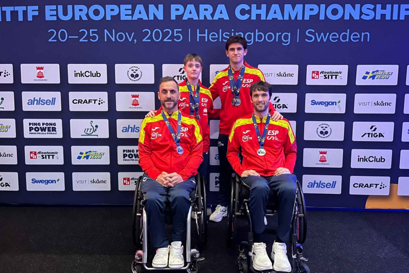 España cierra el Europeo Paralímpico de Tenis de Mesa con seis medallas: cuatro individuales y dos platas en dobles