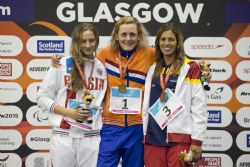 Michelle Alonso recibe su bronce en Glasgow 2015