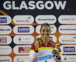 Teresa Perales en Glasgow 2015, Oro en 100m libres s5