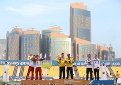 Gerard Descarrega y Marcos Blanquio Plata 400m T11 Mundial Doha2015