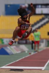 Martin Parejo salto de longitud T11, Mundial Atletismo Doha 2015