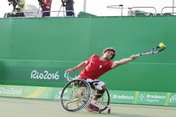 Partido de Dobles entre Espaa y Belgica Tenis en silla de ruedas