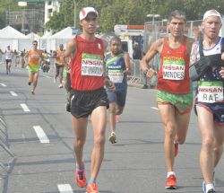 Abderrahman Ait consigue la medalla de plata en el maratn (T46) de los Juegos Paralmpicos de Ro 2016. Tiempo 2:37:01