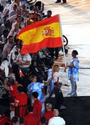 Michelle Alonso, abanderada de Espaa en la ceremonia de clausura de los Juegos Paralmpicos de Ro 2016.