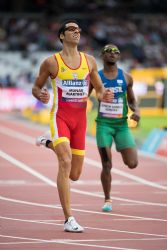 Joan Munar consigue la medalla de plata en 200 m. T12 en el Campeonato del Mundo de Atletismo Paralmpico Londres 2017