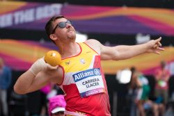 Hctor Caberera, sexto puesto en lanzamiento de peso F12 en el Mundial de Atletismo Paralmpico Londres 2017