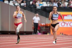 Sara Andrs en las series de 200 metros T44 Mundial de Atletismo Paralmpico Londres 2017