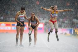 Sara Andrs gana la medalla de bronce en los 200 m. T44 en el Campeonato del Mundo de Atletismo Paralmpico Londres 2017