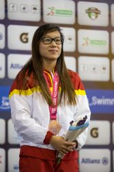 Isabel Hernndez gana la medalla de bronce en  200 metros estilos SM10 durante la tercera jornada del Mundial de Natacin Paralmpica de Mxico 2017.