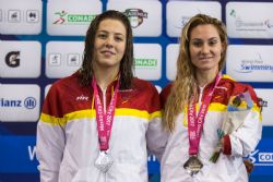 Sarai Gascn y Nuria Marqus ganan el oro y la plata, respectivamente, en 100 metros libre S9 durante la tercera jornada del Mundial de Natacin Paralmpica de Mxico 2017.