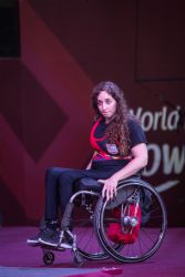 Loida Zabala en el Campeonato del Mundo de Halterofilia Paralmpica Mxico 2017.