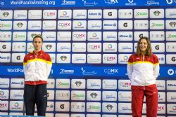Sarai Gascn y Nuria Marqus ganan el oro y el bronce, respectivamente, en 100 metros mariposa S9 durante la quinta jornada del Campeonato del Mundo de Natacin Paralmpica Mxico 2017.