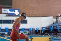 Michelle Alonso en los 100 metros mariposa S14 durante la sexta jornada del Campeonato del Mundo de Natacin Paralmpica Mxico 2017.