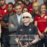 Marta Arce en la despedida del Equipo Paralímpico y Olímpico del presidente del Gobierno Pedro Sanchez