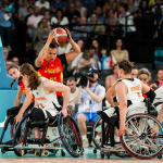 Equipo de baloncesto mujeres en silla de rudas en cuartos de final 