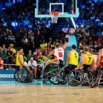 Equipo de baloncesto hombres en la lucha por el 5to y 6to puesto 