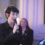 Ministra de Inclusión, Seguridad Social y Migraciones durante la presentación del Equipo Milán Cortina 2026