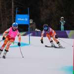 Alejandra Requesens y Victoria Ibáñez 1ª manga slalom gigante Milán Cortina 2026
