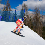 Emilio Redondo, snowboard 2ª manga del banked slalom