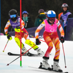 Alejandra Requesens y Victoria Ibáñez en la 1ª manga del slalom, Milán Cortina 2026 