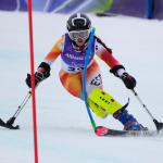 María Martín-Granizo en la 2ª manga del slalom Milán Cortina 2026