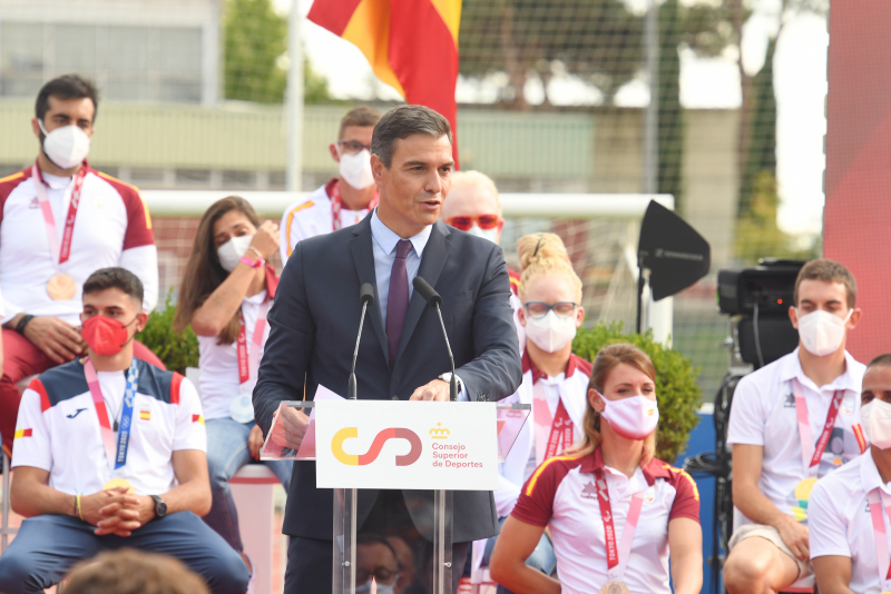 Pedro Sánchez homenajea a los deportistas paralímpicos y olímpicos a su vuelta de Tokio