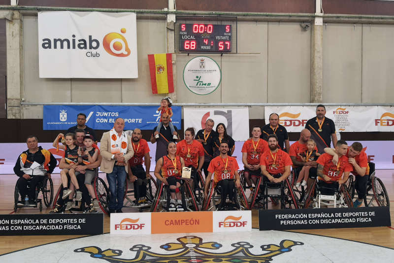 El Amiab Albacete tras su victoria