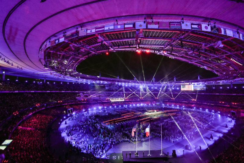 Ceremonia de clausura en el Estadio de Francia