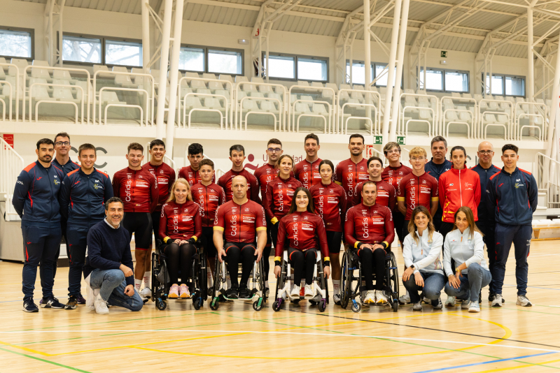 Foto del Equipo Cofidis de Promesas Paralímpicas de Ciclismo