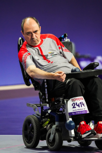 Vasile Agache en el Grupo D mixto parejas - BC4