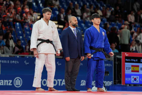 Sergio Ibáñez en los octavos de final hombres - 73 KG J2